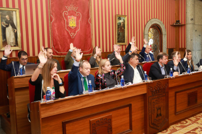 Un momento del Pleno municipal del Ayuntamiento de Burgos.