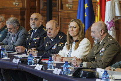 Virginia Barcones, en Burgos, durante la Comisión de Asistencia a la Delegada.