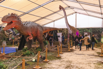 Exposición de Dinosaurios Animatrónicos de Dinosauria Experience en Burgos.