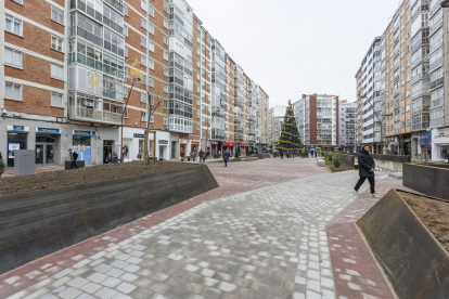 La calle Francisco Grandmontagne ya luce su nuevo aspecto, tras concluir las obras de peatonalización.