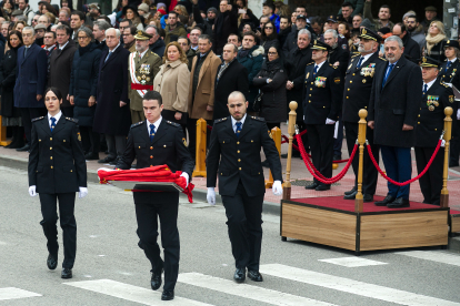 Instante del acto de celebración de los dos siglos de Policía Nacional.