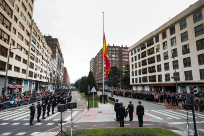 Instante del acto de celebración de los dos siglos de Policía Nacional.