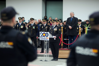 Instante del acto de celebración de los dos siglos de Policía Nacional.