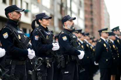 Instante del acto de celebración de los dos siglos de Policía Nacional.