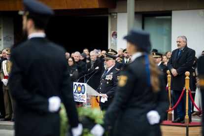 Instante del acto de celebración de los dos siglos de Policía Nacional.