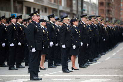 Instante del acto de celebración de los dos siglos de Policía Nacional.