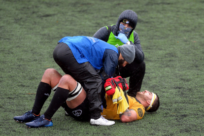 Imagen del partido entre el Recoletas Caja Rural y Santboiana.