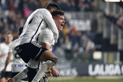 Imagen del partido entre el Burgos CF y el Albacete.