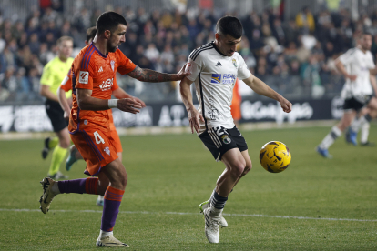 Imagen del partido entre el Burgos CF y el Albacete.