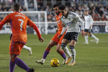 Imagen del partido entre el Burgos CF y el Albacete.