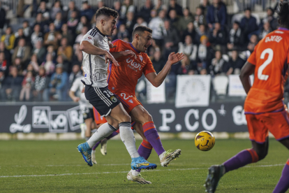 Imagen del partido entre el Burgos CF y el Albacete.