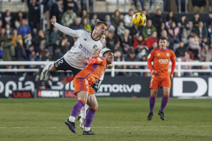 Imagen del partido entre el Burgos CF y el Albacete.