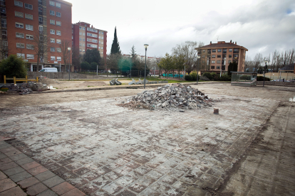 Evolución de los trabajos de remodelación del parque Félix Rodríguez de la Fuente, hasta inicios de febrero.