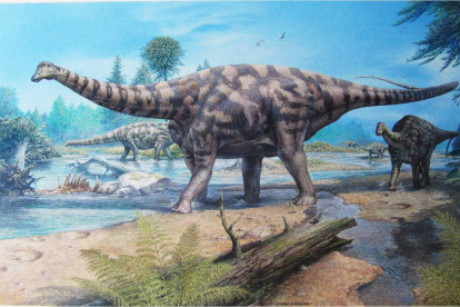 Recreación de Demandasaurus darwini, la especie descrita en 2012 de la que se obtuvieron 600 fósiles.