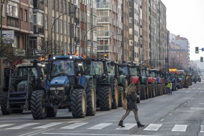 Tractorada multitudinaria en Burgos.