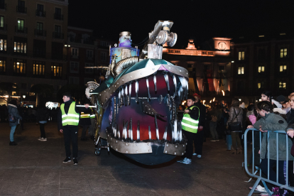 Instante del entierro de la Sardina del Carnaval de Burgos 2024.