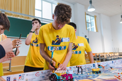 Un momento de la última edición de la First Lego League, en la Escuela Politécnica Superior de La Milanera.