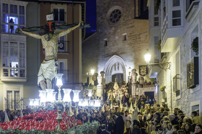 Imagen de la procesión del 'Cristo de las Santas Gotas'.