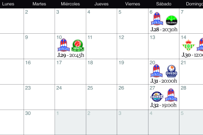 Calendario del mes de abril del Longevida San Pablo Burgos.