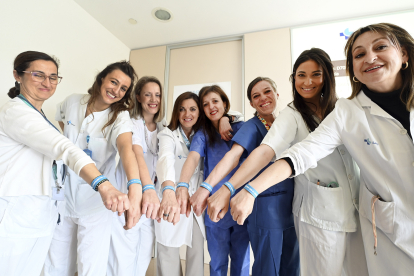 Enfermeras del HUBU involucradas con el proyecto SueñOn.