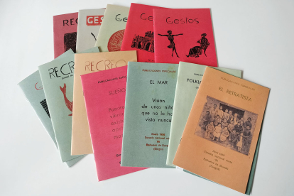 Las reproducciones de los doce cuadernillos (más la portada del número 1) que ha conservado la familia Benaiges.