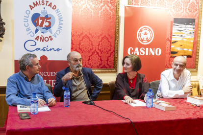 González Sainz presentó recientemente en el Casino de Soria su última obra, 'Por así decirlo'.