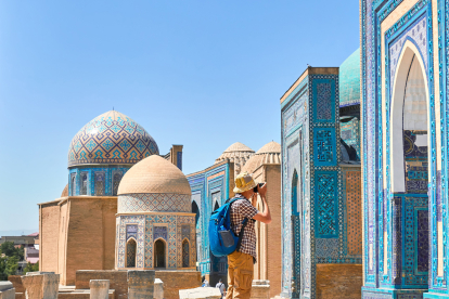 Imagen promocional de Uzbekistán, en plena Ruta de la Seda entre Rusia y Europa, un destino que gana enteros en los últimos años.