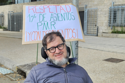 Dabiz Riaño, de nuevo en pie de guerra por los derechos de las personas con discapacidad.
