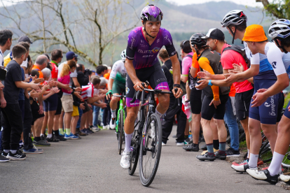 Eric Fagúndez, en la última etapa de la Vuelta al País Vasco.