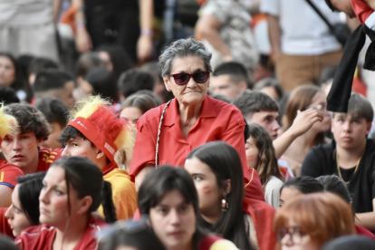 Celebración de la victoria de España.