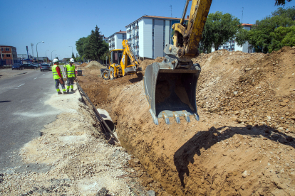 Las obras de reurbanización de algo más de 12.000 metros cuadrados del barrio de San Cristóbal arrancaron hace pocas semanas.