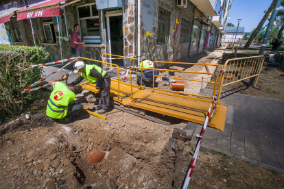 Las obras de reurbanización de algo más de 12.000 metros cuadrados del barrio de San Cristóbal arrancaron hace pocas semanas.