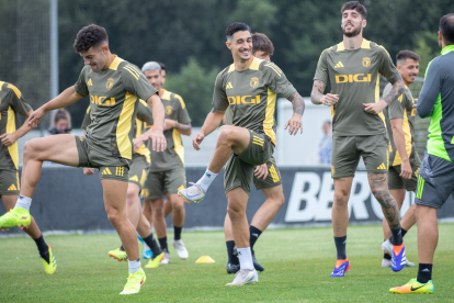 Imagen de un entrenamiento del Burgos CF.