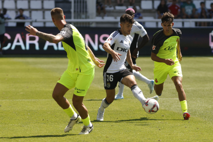 Imagen del partido entre el Burgos CF y el Mallorca.