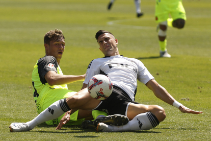 Imagen del partido entre el Burgos CF y el Mallorca.