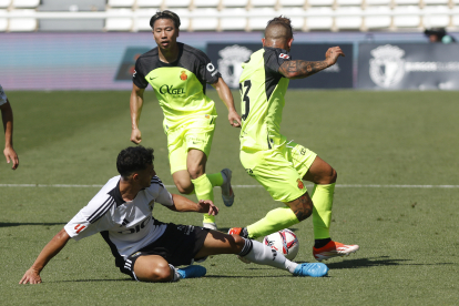 Imagen del partido entre el Burgos CF y el Mallorca.