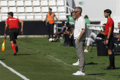 Imagen del partido entre el Burgos CF y el Mallorca.