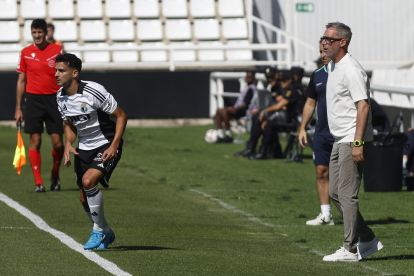 Imagen del partido entre el Burgos CF y el Mallorca.