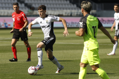 Imagen del partido entre el Burgos CF y el Mallorca.