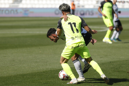 Imagen del partido entre el Burgos CF y el Mallorca.