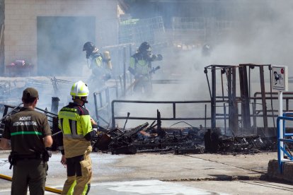 Imagen de la intervención de los Bomberos de Burgos.