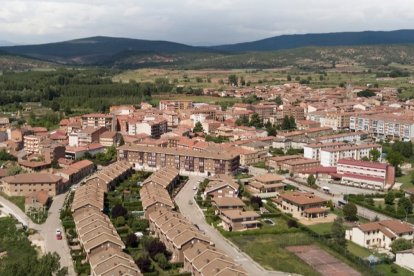 Vista aérea de Salas de los Infantes.