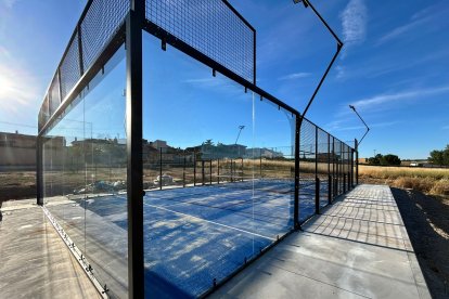 Imagen de la nueva pista de padel