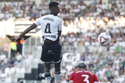 Arroyo, durante el partido contra el Cartagena