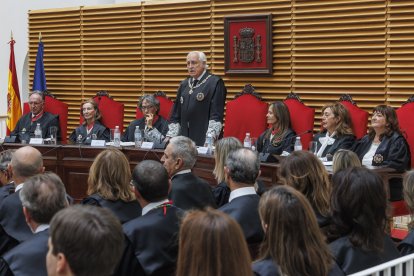 El presidente del TSJCyL, José Luis Concepción, durante la apertura del Año Judicial 2024-2025.