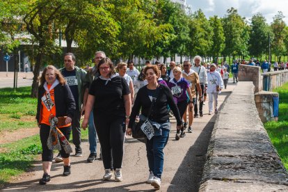 Imagen de la marcha organizada por las peñas.