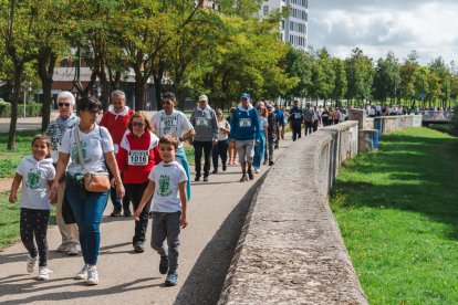 Imagen de la marcha organizada por las peñas.