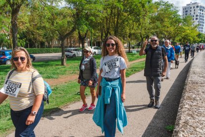 Imagen de la marcha organizada por las peñas.