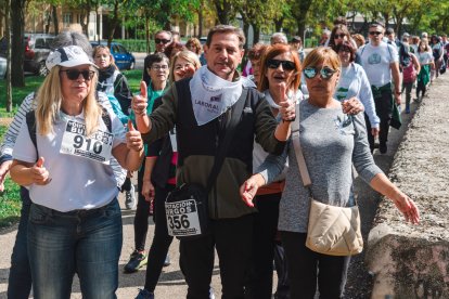 Imagen de la marcha organizada por las peñas.