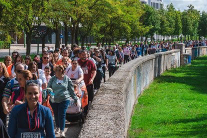 Imagen de la marcha organizada por las peñas.